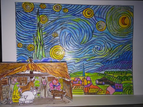La natività sotto il cielo stellato di Van Gogh